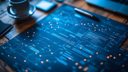 Modern recruitment interface showing applicant tracking and interview coordination tools, optimized for employment professionals.