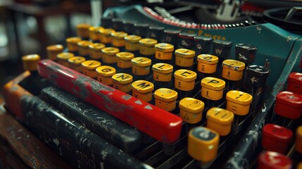 Naklejka premium Vintage typewriter