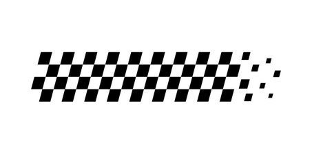Racing stripes. Race flag. Checkered flag. Sport car decal stripes. Automotive graphics. Vector illustration