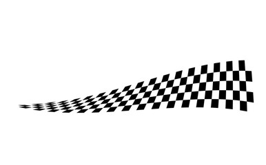 Race flag background. Checkered flag. Black and white checker. Finishing flag. Automotive graphics. Race motorsport concept. Vector illustration