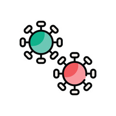 Virus vector icon