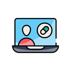 Telehealth vector icon