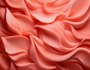Obraz premium Background made of solid soft coral that provides a vibrant and inspiring visual for highlighting products