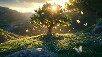 Fototapeta premium Stewardship of the environment, celebration of Earth Day, and conservation of the environment