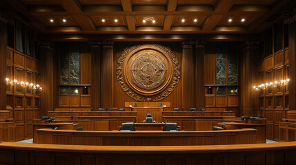 A human rights tribunals or hearings, focusing on the protection of human rights and international law.