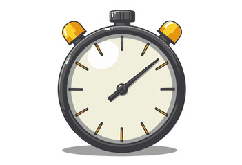 Cute Cartoon Stopwatch | Isolated on Transparent Background