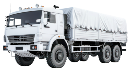 PNG Heavy-duty military transport truck