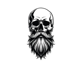 Fototapeta premium Skull with beard
