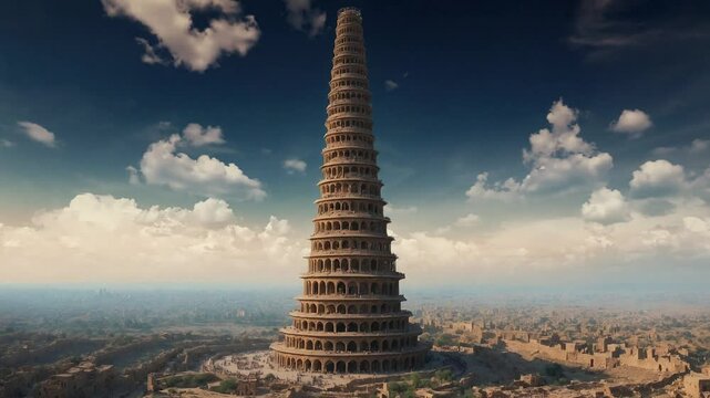 The Tower of Babel: A Symbol of Human Ambition - motion loop