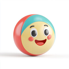 An play modern cartoon icon in 3D on white background