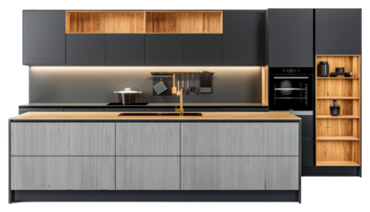 PNG Modern sleek kitchen design