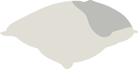 White pillow Isolated on white background.Pillow vector illustration