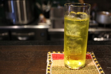 Peruvian drink: iced golden kola