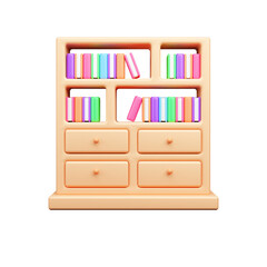Library 3d Illustration  Icon