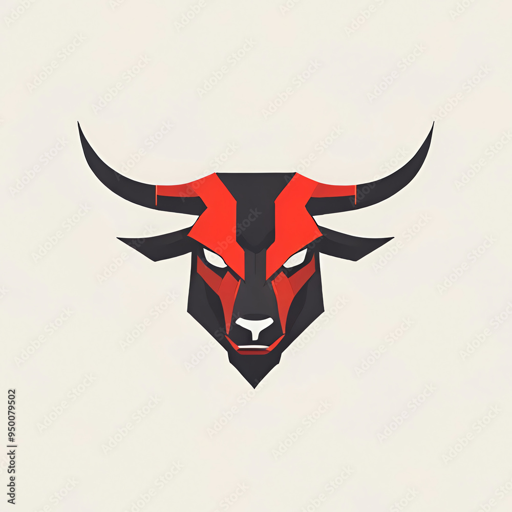 Poster bull head design