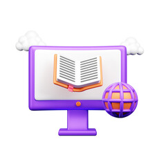 Library 3d Illustration  Icon