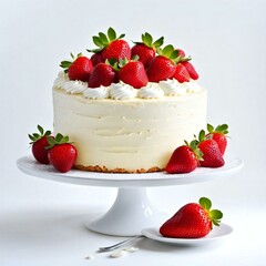 gourmet fresh berry cake cake with fruits and cream