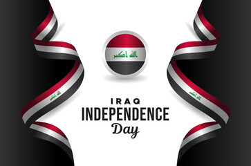 Obraz premium Iraq Independence Day Banner Design