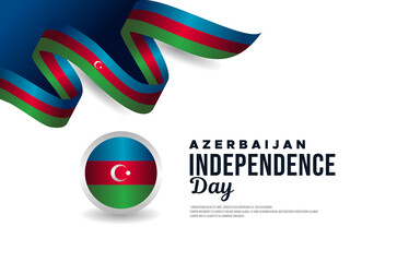 Azerbaijan Independence Day Banner Design
