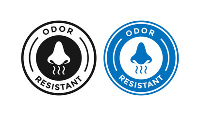 odor resistant logo badge template. Suitable for business, information and product label