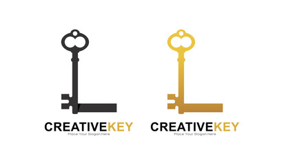 Key letter L logo vector template. This is suitable for business, poster, initial, safety and security Letter Design Vector