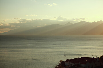 Antalya Marina Sunset with Toros Mountains – Mediterranean Sea
