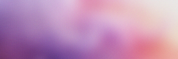 Abstract Gradient Background With Transition From Purple To Pink, Grainy Texture And Noise Effect