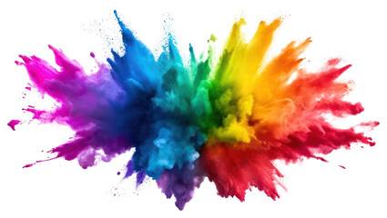 PNG Vibrant explosion of colorful powder