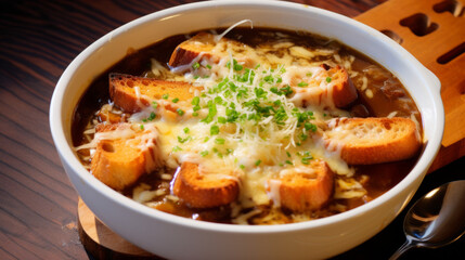 Fototapeta premium Soupe à l'Oignon French Food