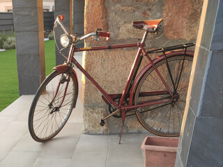 Obraz premium old bicycle on a street