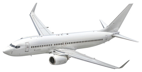 PNG Modern commercial airplane in flight