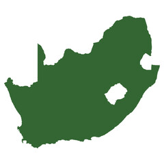 Vector outline map of South Africa