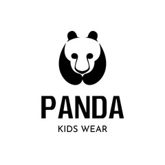 Cute and simple panda bear ideal for kid children product brand logo design