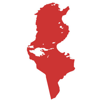 recommend clip art: Vector outline map of Tunisia