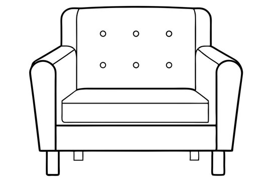 recommend clip art: Minimalist Armchair Line Art