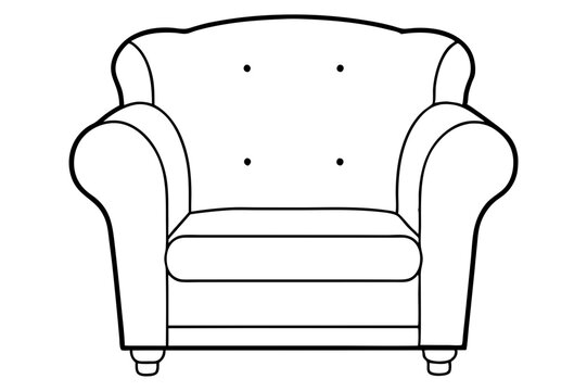 recommend clip art: Minimalist Armchair Line Art