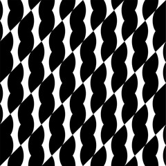 Seamless pattern with geometric motifs in black and white. Vector illustration.