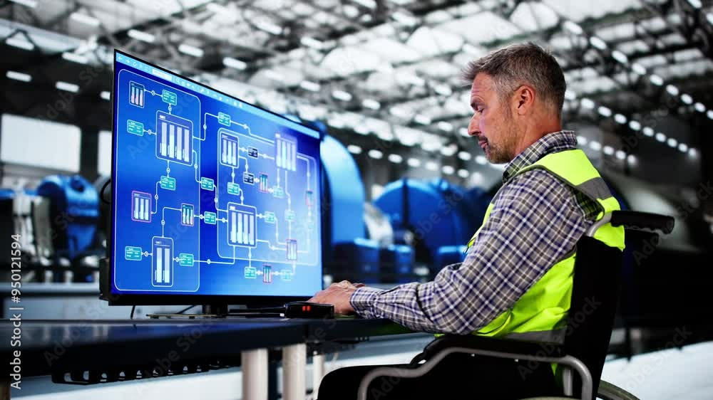 Poster Engineer Operator Using Scada System