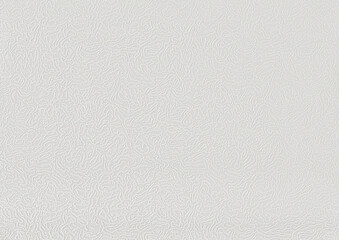 Background of white evenly textured paper wallpaper with uniform swirled lines.