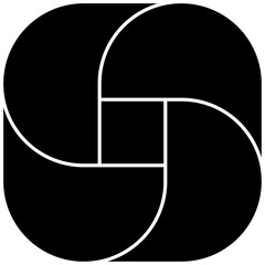 5 Black photo collage vector template, background and square shape for wall mood board, mosaic texture pattern for picture frame composition portfolio collection.