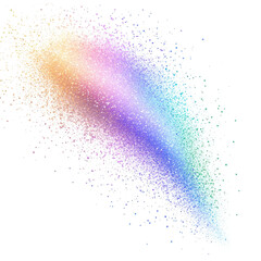 Fototapeta premium PNG Colorful abstract particle explosion