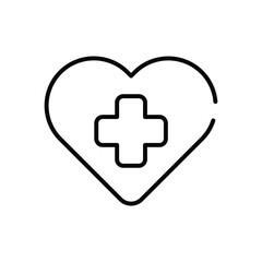 Fototapeta premium Heart vector icon