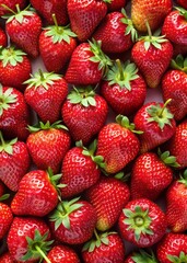 fresh red strawberries 