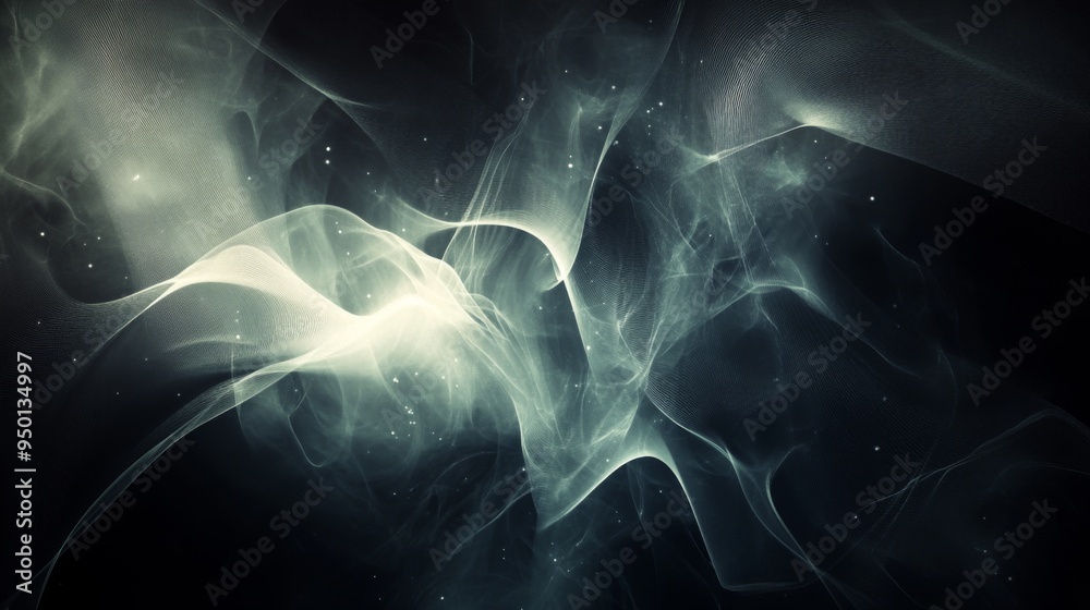 Aufkleber a dark abstract background with glowing lines and subtle patterns, adding depth and intrigue to the 