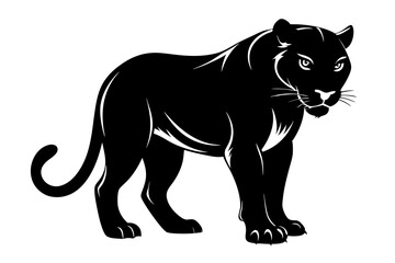 Black Panther Silhouette vector illustration