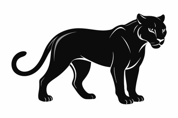 Black Panther Silhouette vector illustration