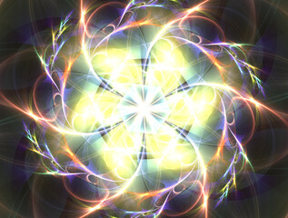 Imaginatory fractal abstract background Image