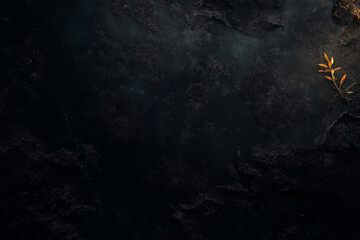 Dark black rough abstract background, pattern Fire and glow effects. AI generation.