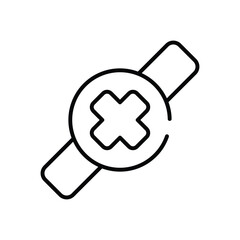 Medical ID Bracelet vector icon