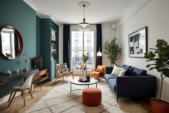 Scandinavian Inspired Creative Living Space in a Lively Parisian Neighborhood